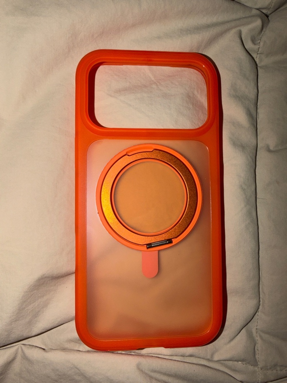 Orange Phone Case with Grip Ring - Unbranded